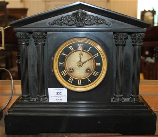Victorian marble mantel clock